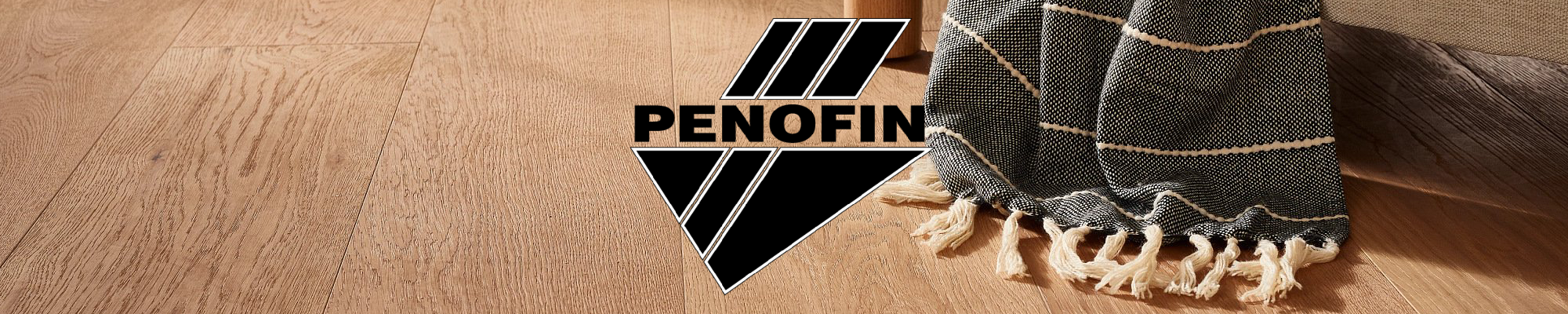 Penofin® Logo on Hardwood Flooring Background